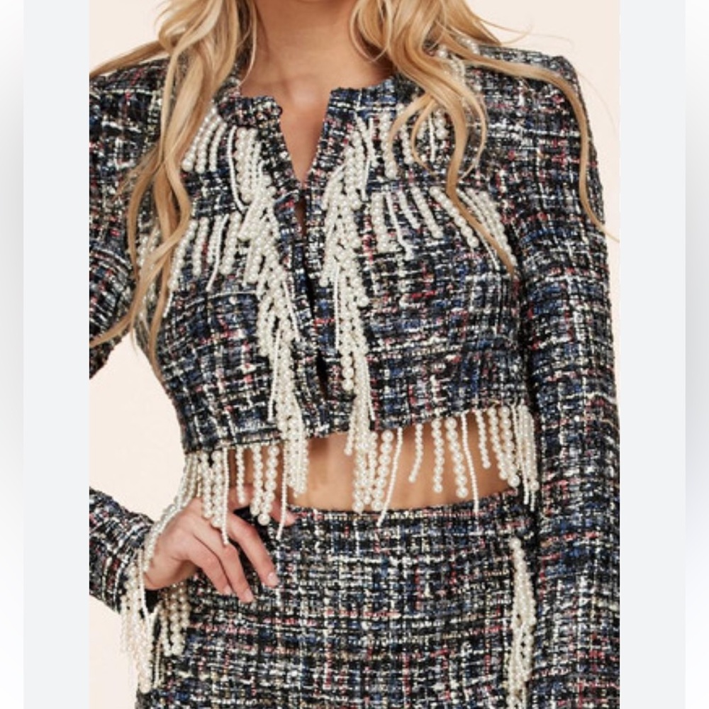 Tweed Pearl Luxury Suit by L’atiste XL